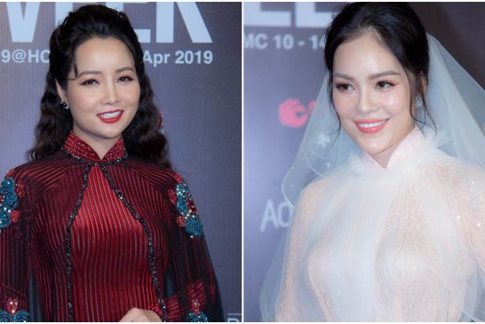 Thời trang Áo dài cưới thống trị thảm đỏ ngày 3 Aquafina Vietnam International Fashion Week 2019