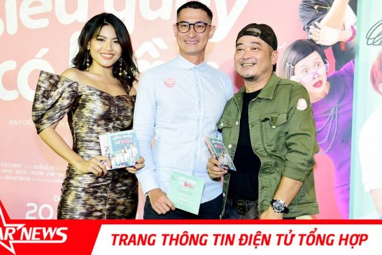 Diễn viên Ly Na Trang hội ngộ Huy Khánh, Song Luân tại sự kiện