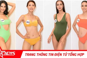 Dàn thí sinh miền Bắc khoe hình thể nóng bóng trong trang phục bikini tại buổi casting HHHV VN 2019