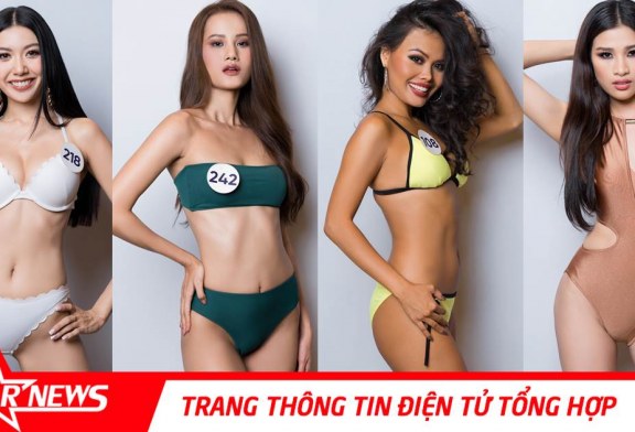 Dàn thí sinh Hoa hậu Hoàn Vũ Việt Nam 2019 nóng bỏng trong phần thi Bikini