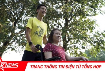 Nguyễn Thượng Việt – chàng trai đẩy theo mẹ ngồi xe lăn chạy bộ, gây xúc động  trong tập 4 Revive Marathon xuyên Việt