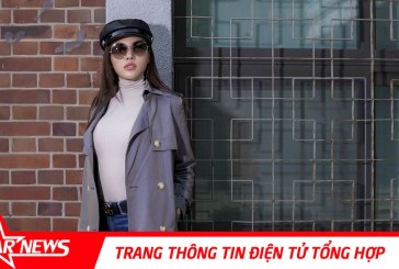 Hoa hậu Trần Phương Hà ăn diện kín đáo sải bước dưới đường phố Seoul Hàn Quốc