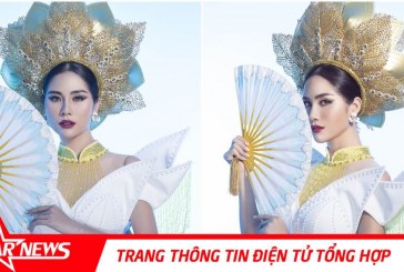 Quốc phục ‘Liên chiến hoa’ đính 5000 viên pha lê của Hoàng Hạnh tại Miss Earth 2019