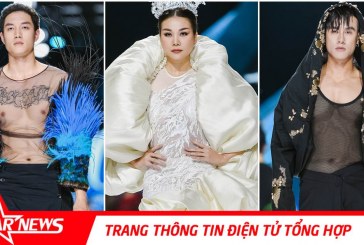 Siêu mẫu Thanh Hằng diễn vedette cho NTK Frederick Lee tại Aquafina Vietnam International Fashion Week Thu Đông 2019