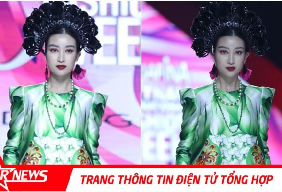 “Búp sen hồng” Đỗ Mỹ Linh hóa “Mỵ Châu” trên sàn diễn Aquafina Tuần lễ Thời trang Quốc tế Việt Nam Thu Đông 2019