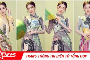 Á hậu Lý Kim Thảo hóa nàng thơ yêu kiều trong BST áo dài của NTK Tommy Nguyễn