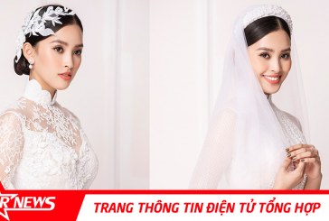 Hoa hậu Tiểu Vy đẹp như tiên nữ khi diện áo dài trắng của NTK Ngô Nhật Huy