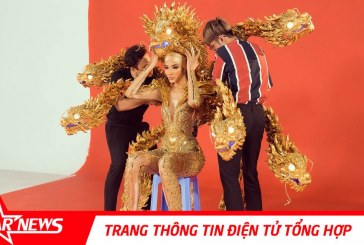 Hoàng Thùy thử trang phục dận tộc trước thềm Miss Universe 2019