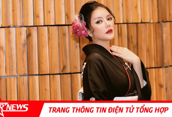 Lý Nhã Kỳ mặc Kimono làm vedette trong show của nhà thiết kế Nhật Bản