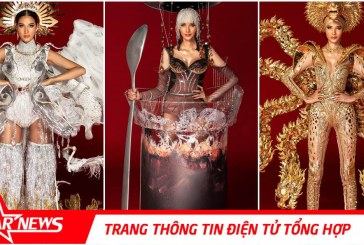 Cận cảnh 3 bộ trang phục dân tộc của Hoàng Thùy tại Miss Universe 2019