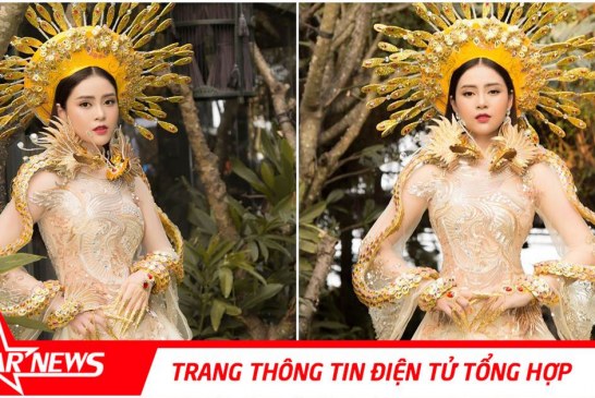 Á hậu Lý Kim thảo quyền lực với áo dài hoàng bào họa tiết rồng phượng