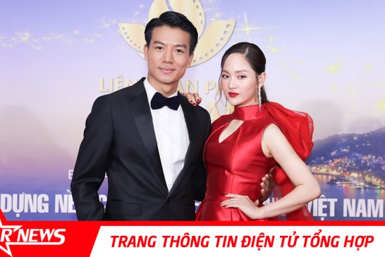 Lan Phương yêu kiều trong sắc đỏ, sánh vai Hiếu Nguyễn trên thảm đỏ Liên hoan phin Việt Nam