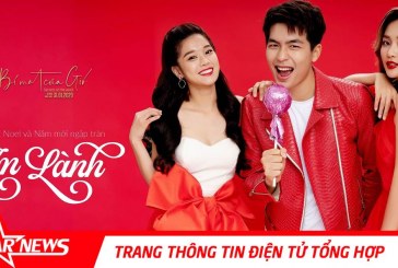 Hoàng Yến Chibi, Khả Ngân và Quốc Anh xuất hiện đầy ấn tượng trong tông đỏ của Giáng Sinh