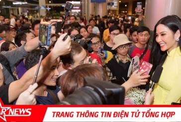 Đạt thành tích top 20 Miss Universe 2019, Hoàng Thùy về nước trong vòng tay người hâm mộ