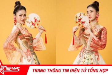 Á hậu Lý Kim Thảo gợi ý áo dài đón xuân Canh Tý 2020