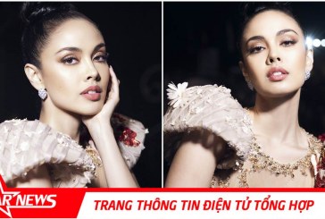 Hoa hậu Thế giới Megan Young chia sẻ tuyệt tác váy của Hoàng Hải khi tham gia sự kiện Việt Nam