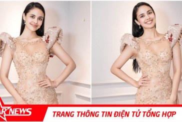 Hoa hậu Thế giới Megan Young khoe nhan sắc ngọt ngào khi thử váy Hoàng Hải