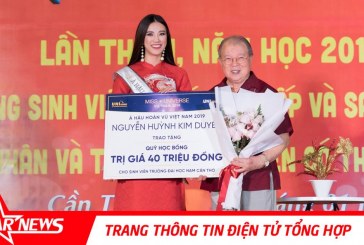 Á hậu Kim Duyên trao học bổng cho học sinh, sinh viên tại Cần Thơ