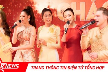 Top 3 Hoa hậu Hoàn vũ Việt Nam rạng rỡ trong ngày làm việc đầu năm 2020