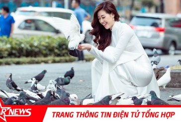 Hoa hậu Khánh Vân quảng bá đường phố Sài Gòn