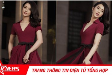 Mỹ Duyên chọn váy thanh lịch của David Wong đón Tết