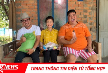 Việt Hương –  Hoàng Mập đồng hành phát quà cho bà con ăn tết