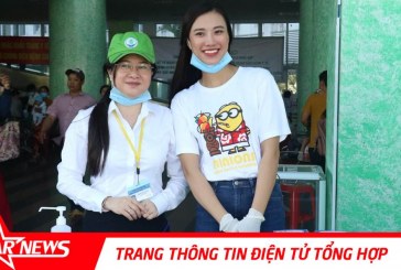 Á hậu Kim Duyên phát khẩu trang y tế miễn phí tại Bệnh viện Cần Thơ