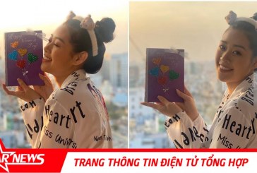 Hoa hậu Khánh Vân tự tay làm thiệp tặng mẹ nhân ngày 8/3