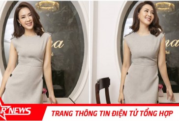 Diễn viên Hồng Diễm nổi bật với những gam màu đơn sắc, thanh lịch