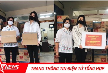 Hoa hậu Khánh Vân cùng mẹ trao tặng 200 phần quà cho người dân Tp Hồ Chí Minh