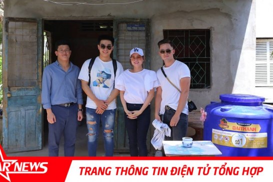 Bằng Kiều cùng các nghệ sĩ trẻ làm từ thiện hạn mặn Bến Tre