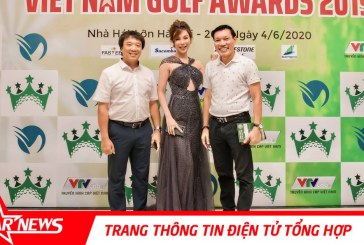 MC Hải Anh rạng rỡ trên sân khấu Việt Nam Golf Awards