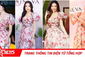 Môt chiếc váy Neva 4 mỹ nhân “đụng hàng” mười phân vẹn mười