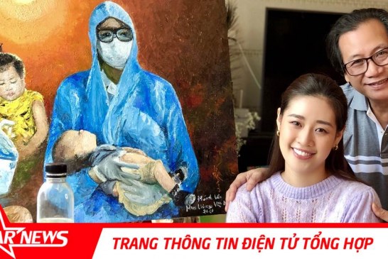 Hoa hậu Khánh Vân vẽ tranh chủ đề phòng chống dịch Covid-19