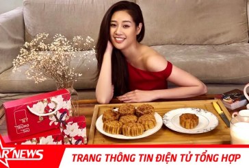 Hoa hậu Khánh Vân vào bếp làm bánh trung thu