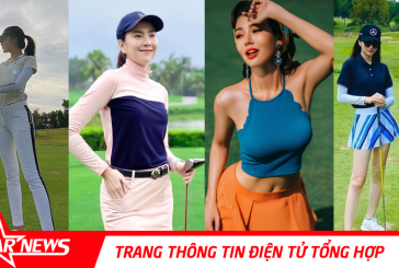 Dàn mỹ nữ showbiz Việt đọ độ nóng bỏng trên sân Golf