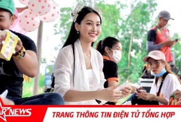 Hoa khôi Đoàn Hồng Trang về vùng cao tổ chức Tết thiếu nhi cho hàng trăm trẻ vùng cao