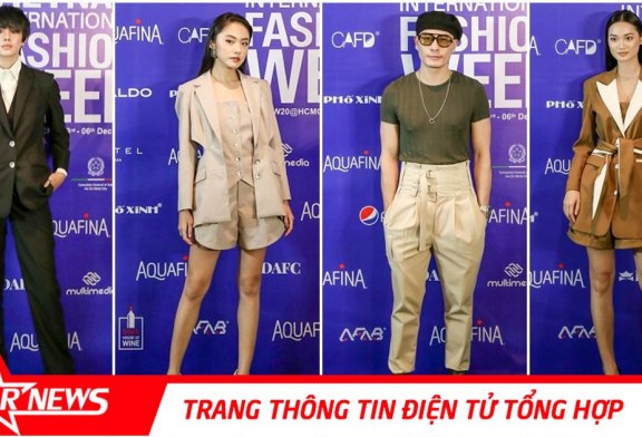 Dàn mẫu Next Top Model, The Face Vietnam “đổ bộ” họp báo Aquafina Tuần lễ Thời trang Quốc tế Việt Nam 2020