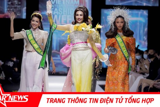 Võ Hoàng Yến “đăng quang” hoa hậu trên sàn diễn Aquafina International Fashion Week 2020