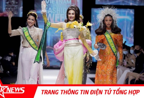 Võ Hoàng Yến “đăng quang” hoa hậu trên sàn diễn Aquafina International Fashion Week 2020