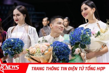 Hoa hậu Hương Giang, Tiểu Vy hóa “ả đào phố thị” yểu điệu, thướt tha trong show của NTK Adrian Anh Tuấn tại Aquafina Vietnam International Fashion Week 2020