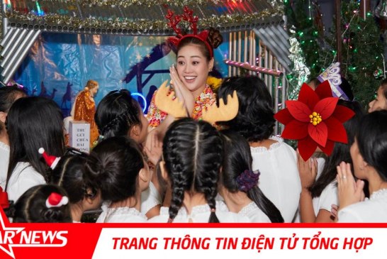 Hoa hậu Khánh Vân đón Giáng Sinh cùng các em ngôi nhà OBV