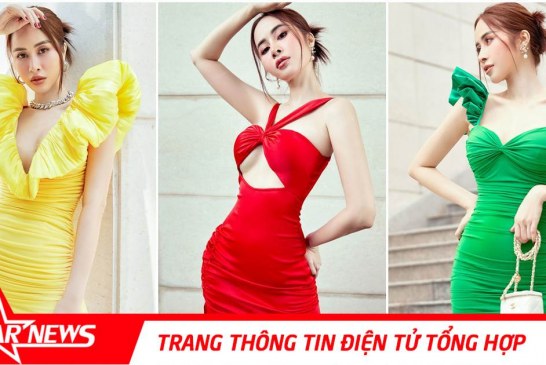 Hoa hậu Phan Ngọc Hân khoe chân ngực gợi cảm xuống phố