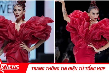 Võ Hoàng Yến hóa “đóa hồng” đầy quyến rũ tại Fashion show của nhà thiết kế Hoàng Minh Hà thuộc Aquafina Tuần lễ Thời trang Quốc tế Việt Nam 2020