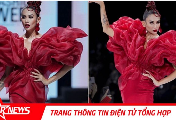 Võ Hoàng Yến hóa “đóa hồng” đầy quyến rũ tại Fashion show của nhà thiết kế Hoàng Minh Hà thuộc Aquafina Tuần lễ Thời trang Quốc tế Việt Nam 2020