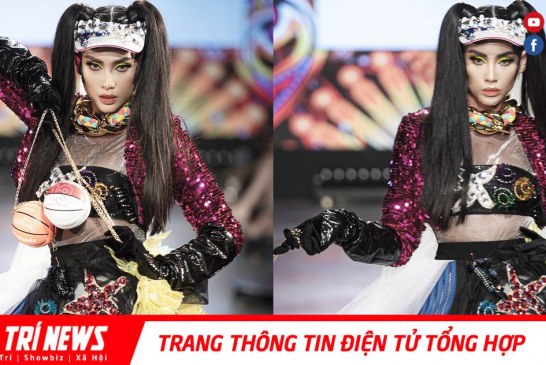 Siêu mẫu Võ Hoàng Yến mặc đầm cưới kỳ lạ trên sàn catwalk