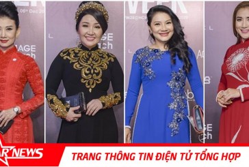 Không hẹn mà gặp, dàn sao gạo cội diện áo dài bất ngờ hội tụ tại thảm đỏ ngày 2 Aquafina Vietnam International Fashion Week 2020