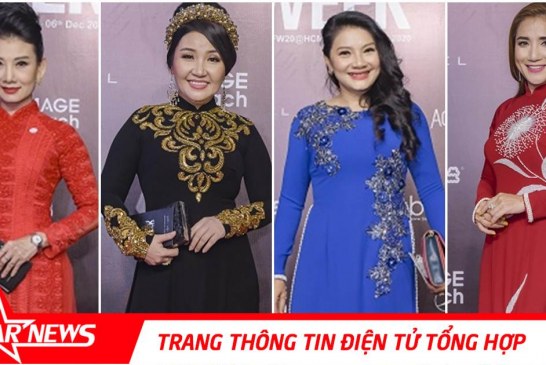 Không hẹn mà gặp, dàn sao gạo cội diện áo dài bất ngờ hội tụ tại thảm đỏ ngày 2 Aquafina Vietnam International Fashion Week 2020