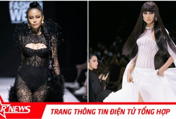 Siêu mẫu Võ Hoàng Yến mở màn, Á hậu Mâu Thủy Vedette trong show của NTK Long Ng tại Aquafina Tuần Lễ Thời trang Quốc tế Việt Nam 2020