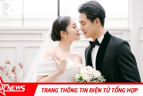 Ảnh cưới của MC Thùy Linh và diễn viên Phùng Đức Hiếu